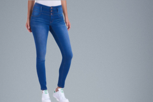 Women Stacked Jeans