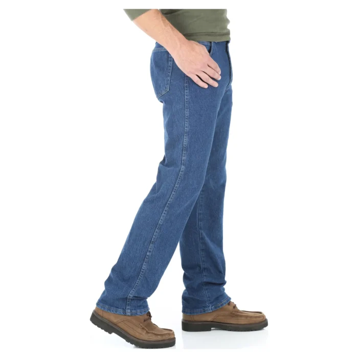 Mens Blue Jeans With Elastic Waist